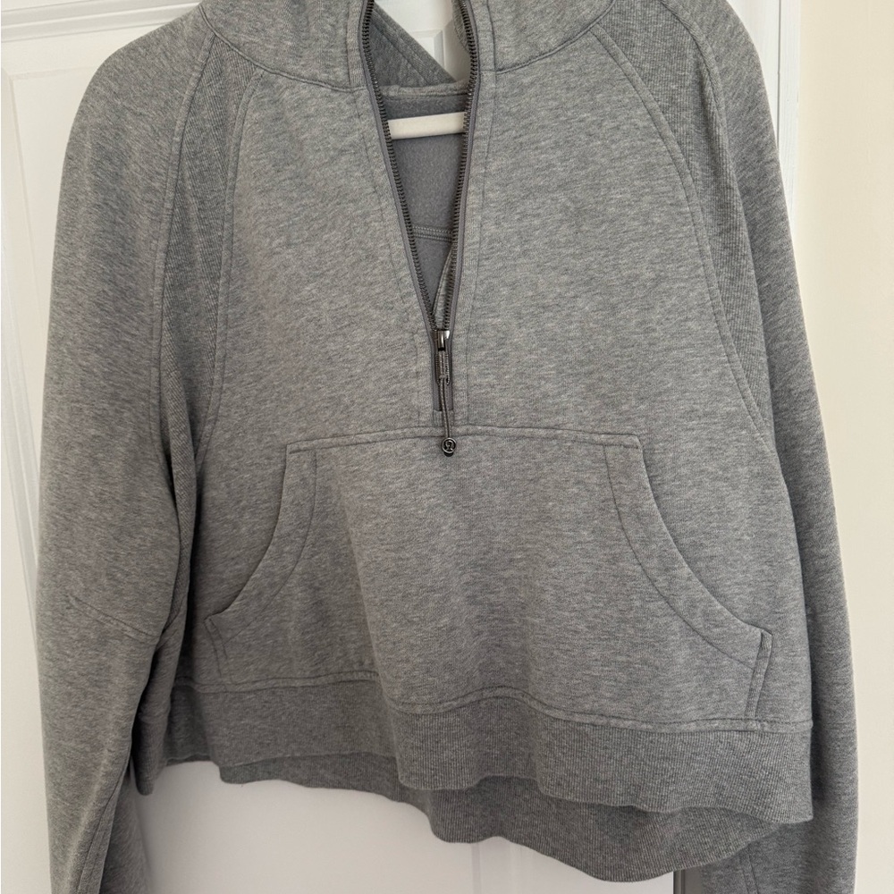 Lululemon Quarter Zip Oversized Scuba Gray Hoodie XL/XXL